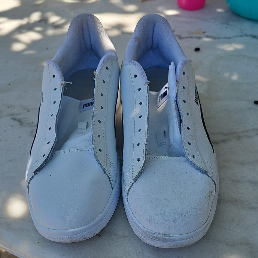 Puma Classic White Slip-On Sneakers